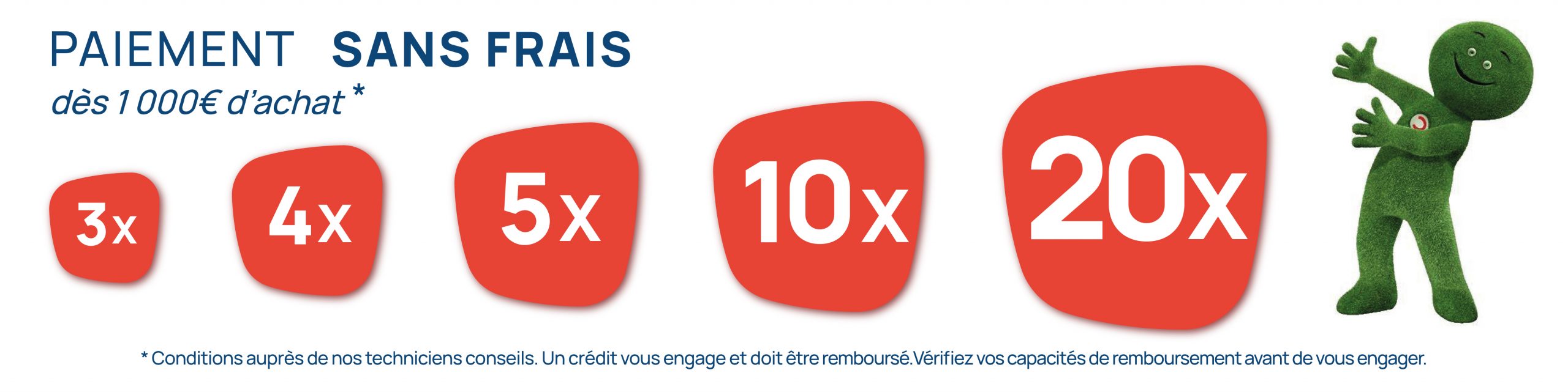 payer en plusieurs fois sans frais