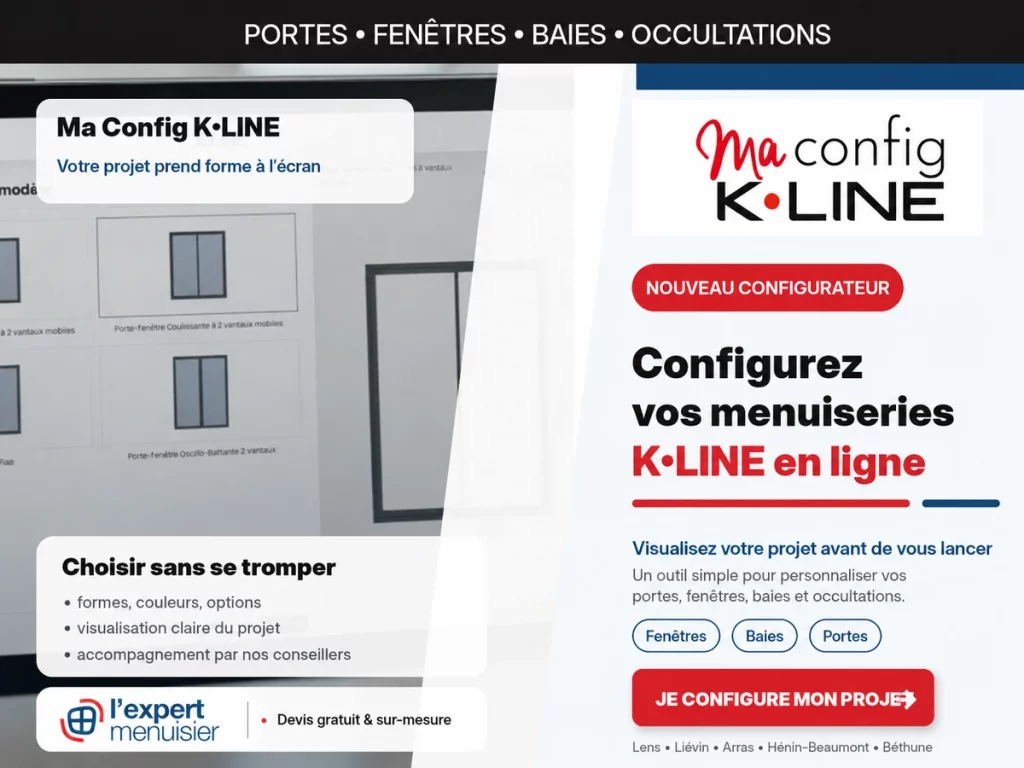 Configurateur KLINE pour fenêtres, baies et portes alu à Lens